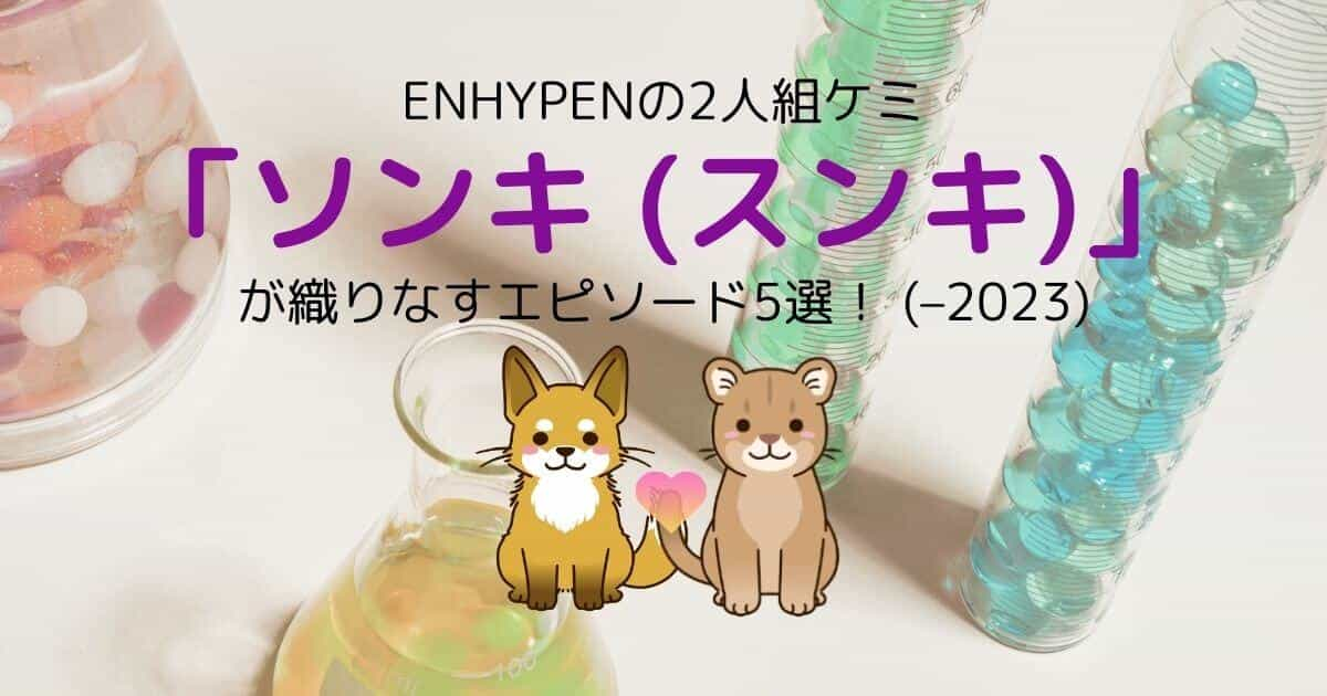 ENHYPENの2人組ケミ「ソンキ(スンキ)」が織りなすエピソード5選！ (–2023)